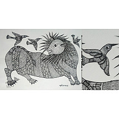 Gond Art | Gond Tribe Art (14"x15")