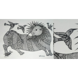 Gond Art | Gond Tribe Art (14"x15")