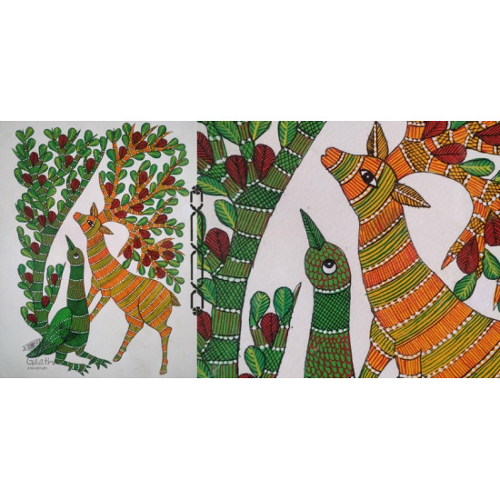 Gond Parrot Painting - indian art