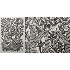 Gond Art | Peacock (14"x 22")