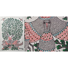 Gond Art | Pigeon (14"x 22")