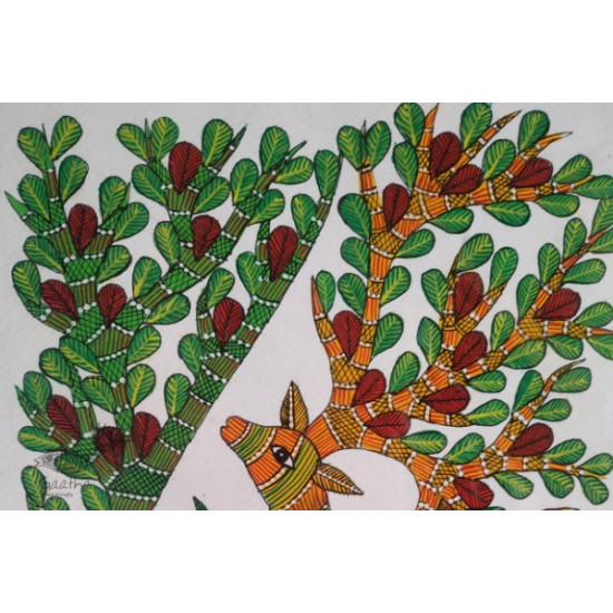 Gond Parrot Painting - indian art