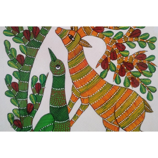 Gond Parrot Painting - indian art