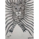 Gond art india- lion