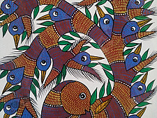 Gond Art | Tribe Painting (14"x15")