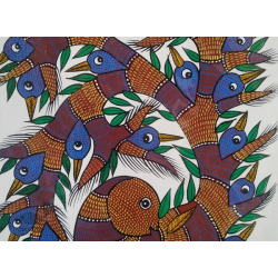 Gond Art | Tribe Painting (14"x15")