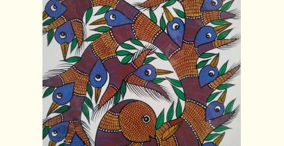 Gond Art | Tribe Painting (14"x15")