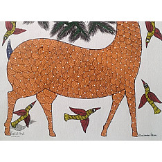 Gond Art | Hiran (14"x 22")