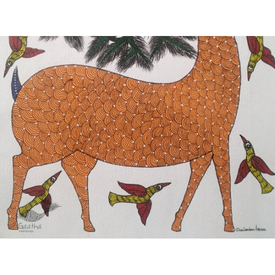 Gond art india- hiran