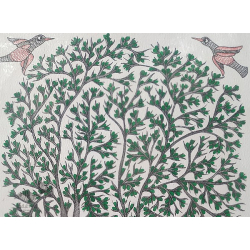 Gond Art | Pigeon (14"x 22")