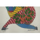 Gond Painting - indian art - A Bull