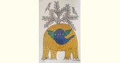 Gond Painting - indian art- Elephant & Tree