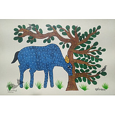 Gond Art ~ Hand Painted Gond Painting - Deer