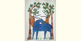 Gond Art ~ Hand Painted Gond Painting - Wall Hanging