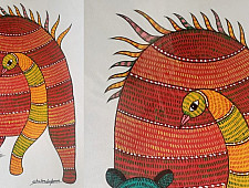 Gond Art ~ Hand Painted Gond Painting