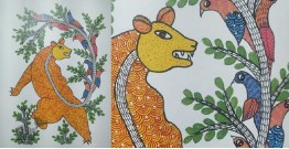 Gond Art ~ Hand Painted Gond Painting - Bear
