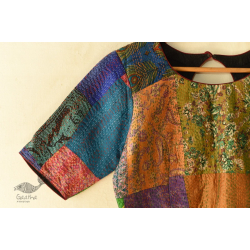 Kantha | Designer Stitched Silk Blouse