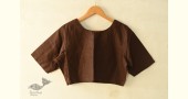kantha silk cotton brown blouse stitched