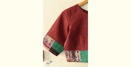 Kantha | Stitched Silk Cotton Blouse -  30