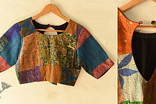 Kantha | Designer Stitched Silk Blouse