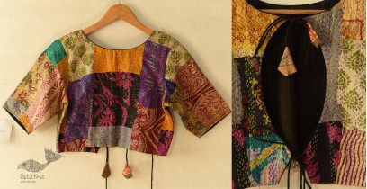 Kantha | Stitched Embroiderer Silk Blouse