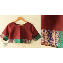 Kantha | Stitched Silk Cotton Blouse -  30