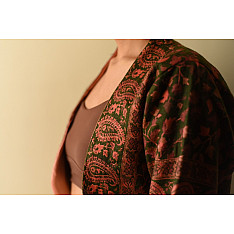 Love in Fall ~ Handwoven - Wool Crop Jacket