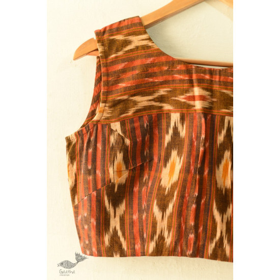 cotton blouse stitched - Ikat