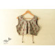 cotton blouse stitched - Grey Ikat