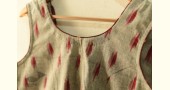cotton blouse stitched - Grey Ikat