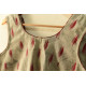 cotton blouse stitched - Grey Ikat