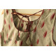 cotton blouse stitched - Grey Ikat