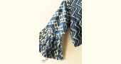 Dabu Block Printed Stitched Cotton Blouse - Indigo