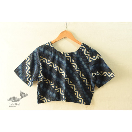 Dabu Block Printed Stitched Cotton Blouse