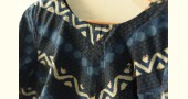 Dabu Block Printed Stitched Cotton Blouse - Round Neck
