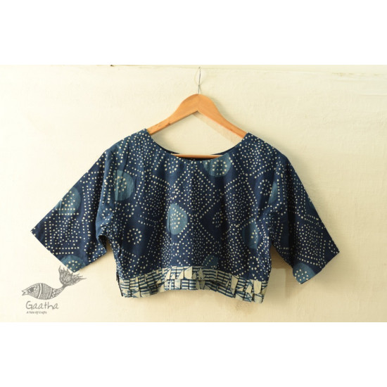 Dabu Block Printed Stitched Cotton Blouse