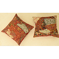 Embroidered / Applique Cushion Cover ( Set of Two) - F