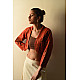 shop Handloom Woolen Jamavar crop Jacket