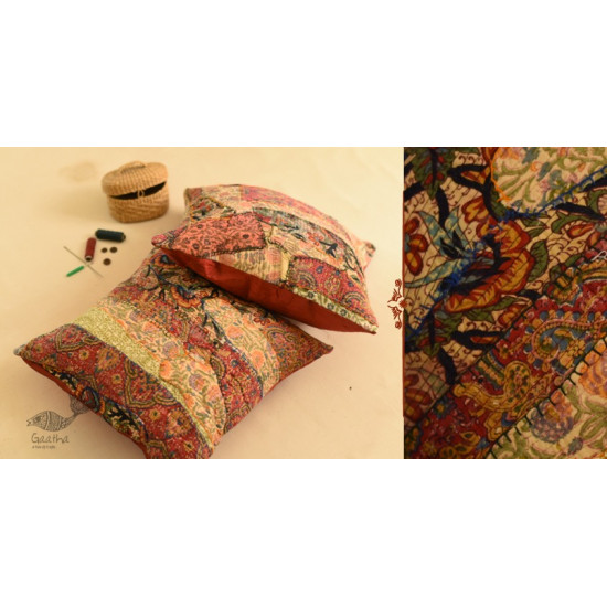 shop applique and embroidered cushion cover