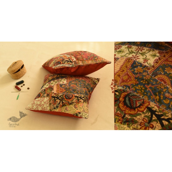 shop applique and embroidered cushion cover