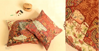 Embroidered / Applique Cushion Cover ( Set of Two) - F