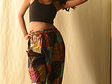 Vintage Silk Kantha Pant