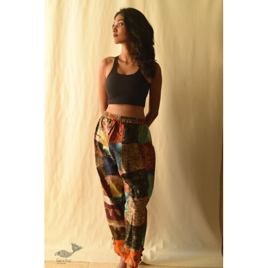 kantha silk pant