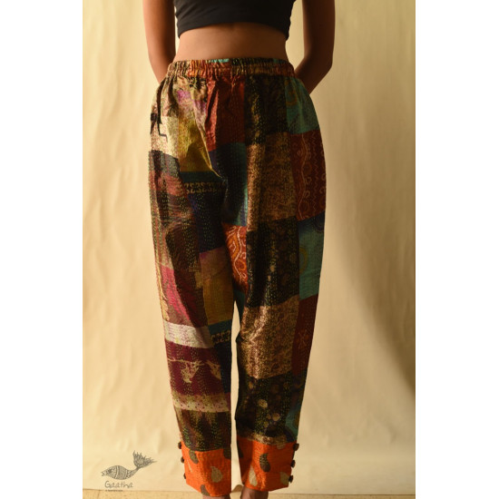 kantha silk pant