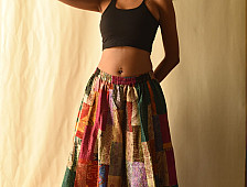 Vintage Silk Kantha Kali Palazzo