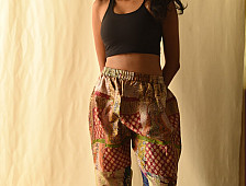 Vintage Silk Kantha Stitched Pant