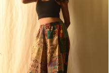 Vintage Silk Kantha Boho Pant