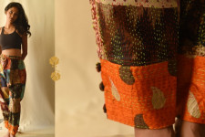 Vintage Silk Kantha Pant