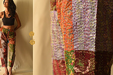 Vintage Silk Kantha Pant / Trouser