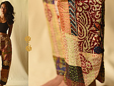 Vintage Silk Kantha Stitched Pant